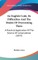 An English Code, Its Difficulties and the Modes of Overcoming Them