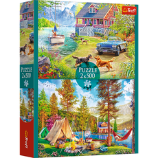 TREFL Puzzle set Summertime relax, 2x500 pcs