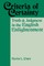 Criteria of Certainty