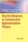 Recent Advances in Constructive Approximation Theory