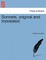 Sonnets, Original and Translated.