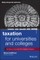 Taxation for Universities