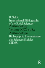 Ibss: Anthropology: 1984 Vol 30 Ibss: Anthropology: 1984 Vol 30