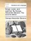 Songs, Comic, and Satyrical. by George Alexander Stevens. the Second Edition.