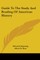 Guide To The Study And Reading Of American History