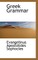 Greek Grammar