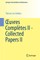 Oeuvres ComplÃ¨tes II - Collected Papers II