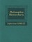 Philosophia Elementaria