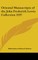 Oriental Manuscripts of the John Frederick Lewis Collection 1937