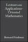 Lectures Applications-Oriented Math