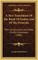 A New Translation Of The Book Of Psalms And Of The Proverbs