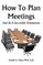 How To Plan Meetings