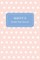 Marcy's Pocket Posh Journal, Polka Dot