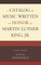 A Catalog of Music Written in Honor of Martin Luther King Jr.