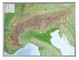 Alpen 1 : 1 200 000 Aluminium Rahmen