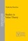 Studies in Value Theory