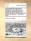 An Argument in the Case of James Sommersett a Negro. Wherein It Is Attempted to Demonstrate the Present Unlawfulness of Domestic Slavery in England. to Which Is Prefixed a State of the Case. by Mr. Hargrave, ... the Second Edition.