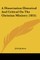 A Dissertation Historical And Critical On The Christian Ministry (1855)