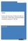 Forms and Functions of Intertextuality in Llyod Jones' Mister Pip and Intermediality in Andrew Adamson's Mr. Pip