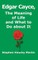 Edgar Cayce, The Meaning of Life and What to Do About It
