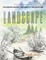 Landscape coloring books for adults relaxation. Realistic coloring books for adults