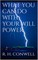 What You Can Do With Your Will Power