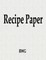 Recipe Paper