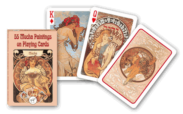 PIATNIK playing cards Mucha