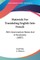 Materials For Translating English Into French