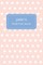 Jane's Pocket Posh Journal, Polka Dot