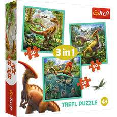 TREFL Puzzle Dinosaurs 3 in 1 set TREFL Puzzle Dinosaurs 3 in 1 set
