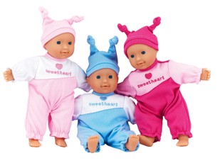 DOLLSWORLD Little Love soft bodied doll, 21 cm