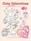 Cute Valentines doodles valentines day coloring books for adults