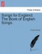 Songs for England. the Book of English Songs.