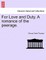 For Love and Duty. a Romance of the Peerage. Vol. II.
