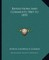 Reflections and Comments 1865 to 1895