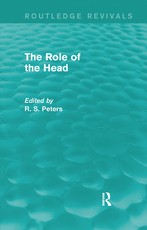 The Role of the Head (Routledge Revivals) The Role of the Head (Routledge Revivals)