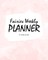Cute Fairies Weekly Planner (8x10 Softcover Log Book / Tracker / Planner)