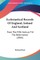 Ecclesiastical Records Of England, Ireland And Scotland