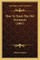 How to Teach the Old Testament (1881)