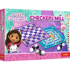 TREFL GABBY´S DOLLHOUSE boardgames checkers & mill