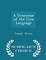 A Grammar of the Cree Language - Scholar's Choice Edition