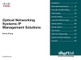 Optical Networking Systems IP Management Solutions (Digital Short Cut)