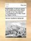 Sophonisba, a Serious Opera, to Be Performed at the King's Theatre in the Hay-Market. the Greatest Part of the Music by Signor Vento, ...