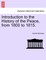 Introduction to the History of the Peace, from 1800 to 1815.