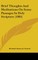 Brief Thoughts and Meditations on Some Passages in Holy Scripture (1884)