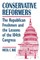 Conservative Reformers: The Freshman Republicans in the 104th Congress