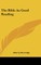 The Bible as Good Reading