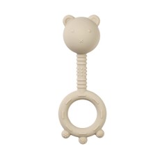 NATTOU Silicone Rattle bear beige