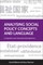Analysing Social Policy Concepts and Language